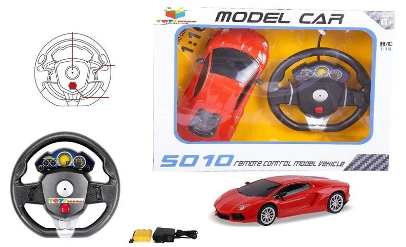 Steering Wheel Controlled Model Scale Rechargeable RC Racing Speed Car